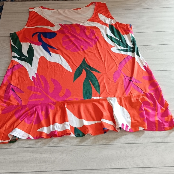 Women Fashion Graphic Printed Plus Size Ruffled Dress - Picture 3 of 11